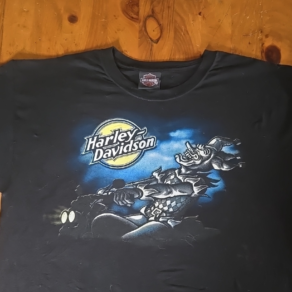 Harley Davidson Black Graphic T-Shirt